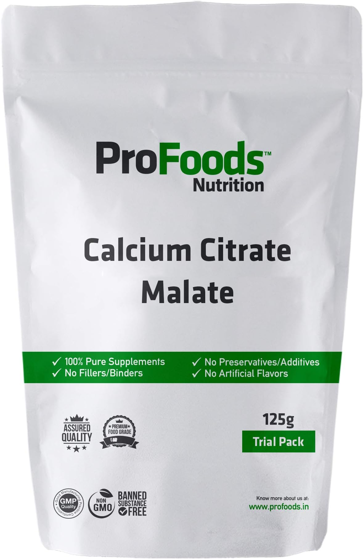 Profoods Calcium Citrate Malate Powder (125 g)