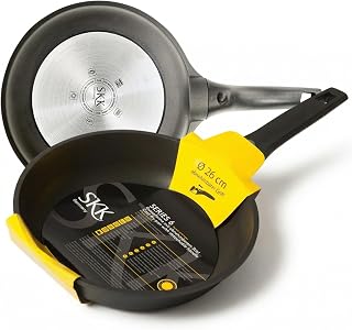 SKK 14426 Serie 6 Guss-Bratpfanne, Ø 26cm, Für Elektro- & Gasherd, Ceran- und Induktionsgeeignet, Abnehmbarer Stiel, Aluguss-Pfanne Induktion, Antihaftbeschichtet, antihaft-beschichtet