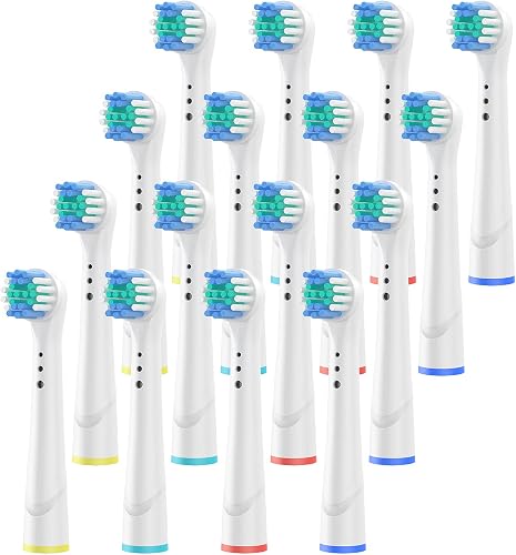 Testine di ricambio Unnderwiss compatibili con Oral-B, disponibili in confezione da 16 pezzi