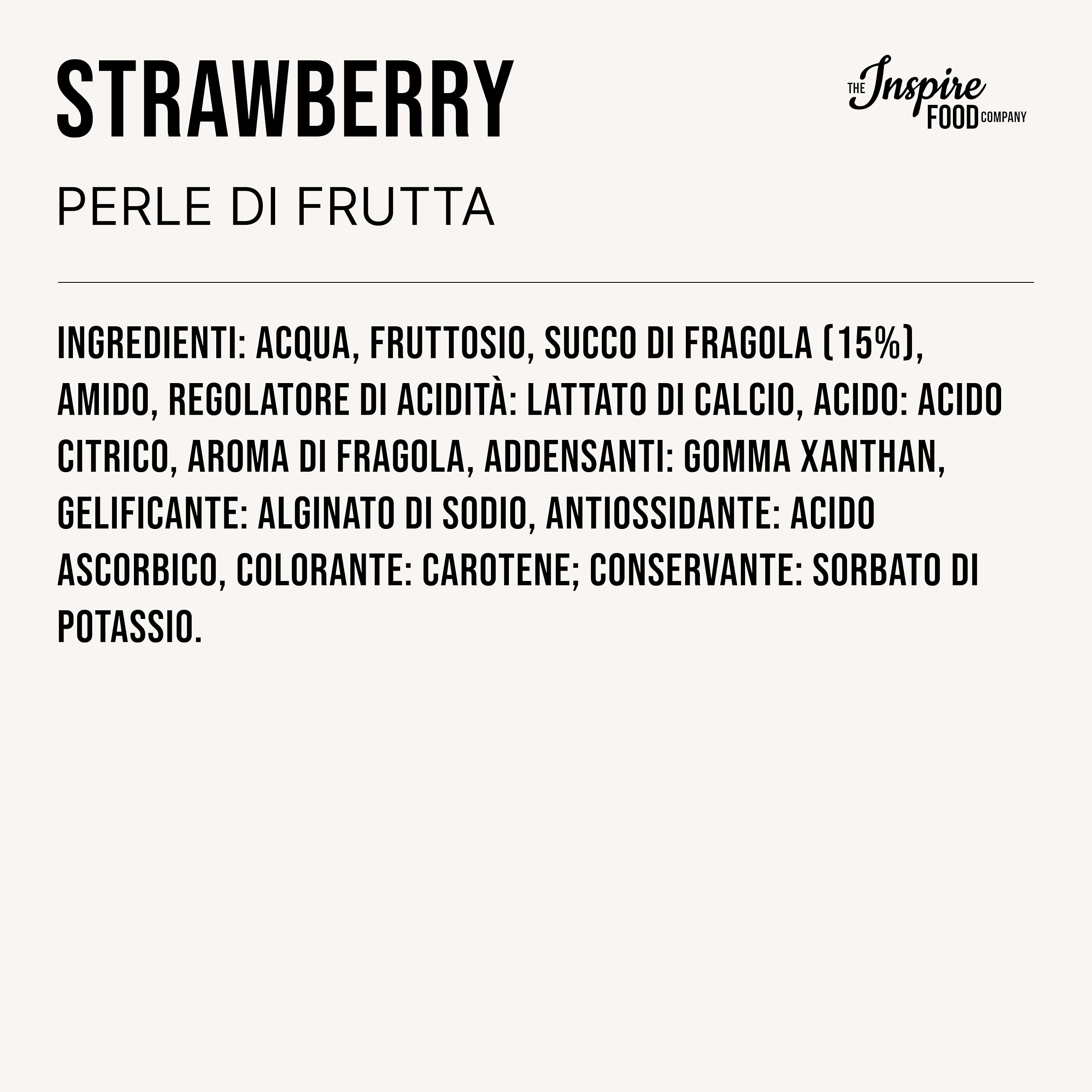 INSPIRE FOOD Bubble Tea Popping Boba Fresa 450g Listo para Usar