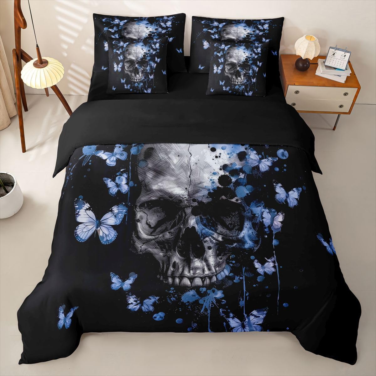 Loussiesd Krawatte-Farbstoff - Juego de ropa de cama individual (7 piezas