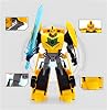 Toy Convertible Warrior Robot Car Yellow