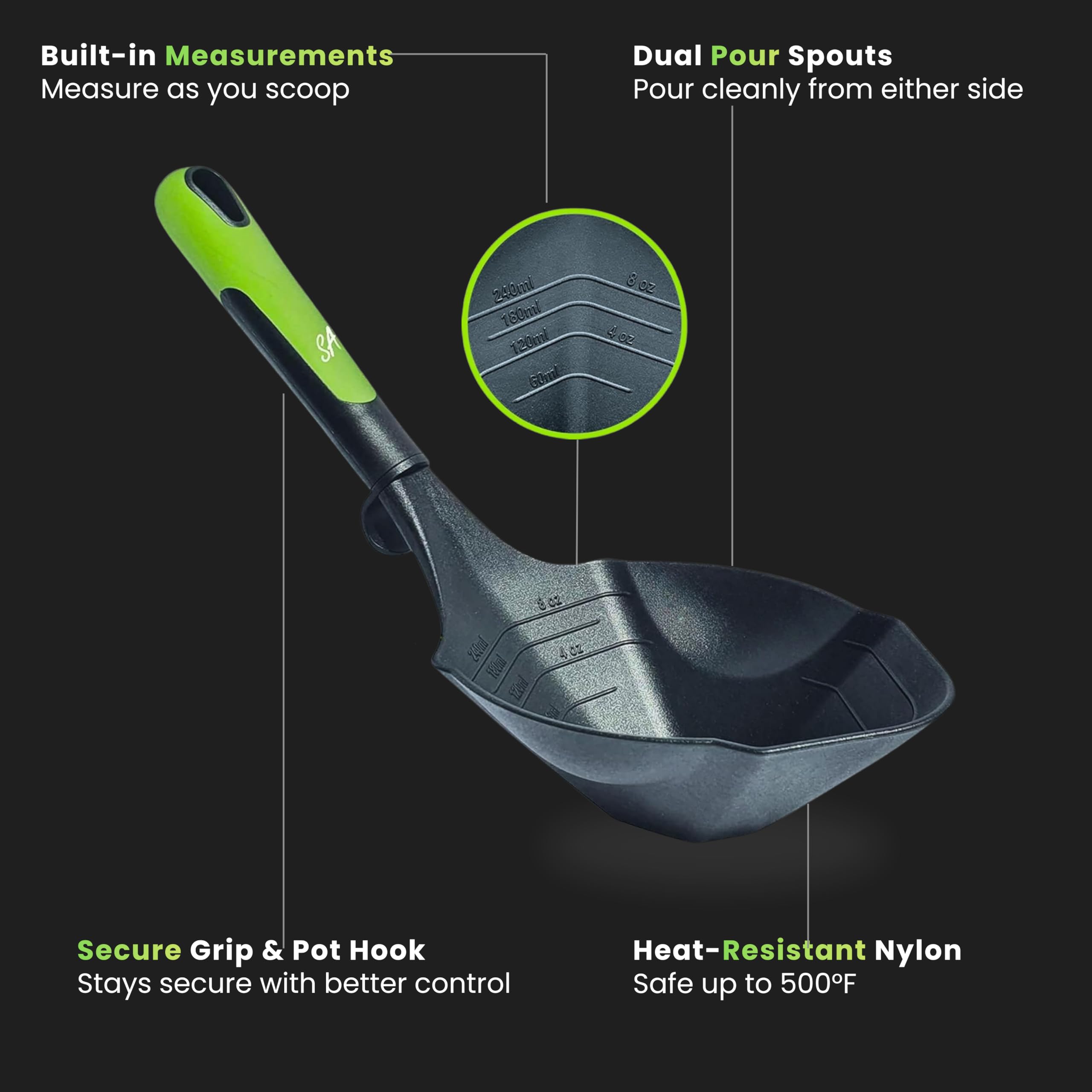 Supa Ant Soup Ladle - Heat Resistant & BPA-Free -4 Supa Ant Soup Ladle - Heat Resistant & BPA-Free -4