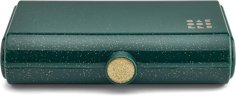 Caboodles Take It Tote Case Estojo de viagem para cosméticos Wicked Emerald Sparkle - Fun Citron