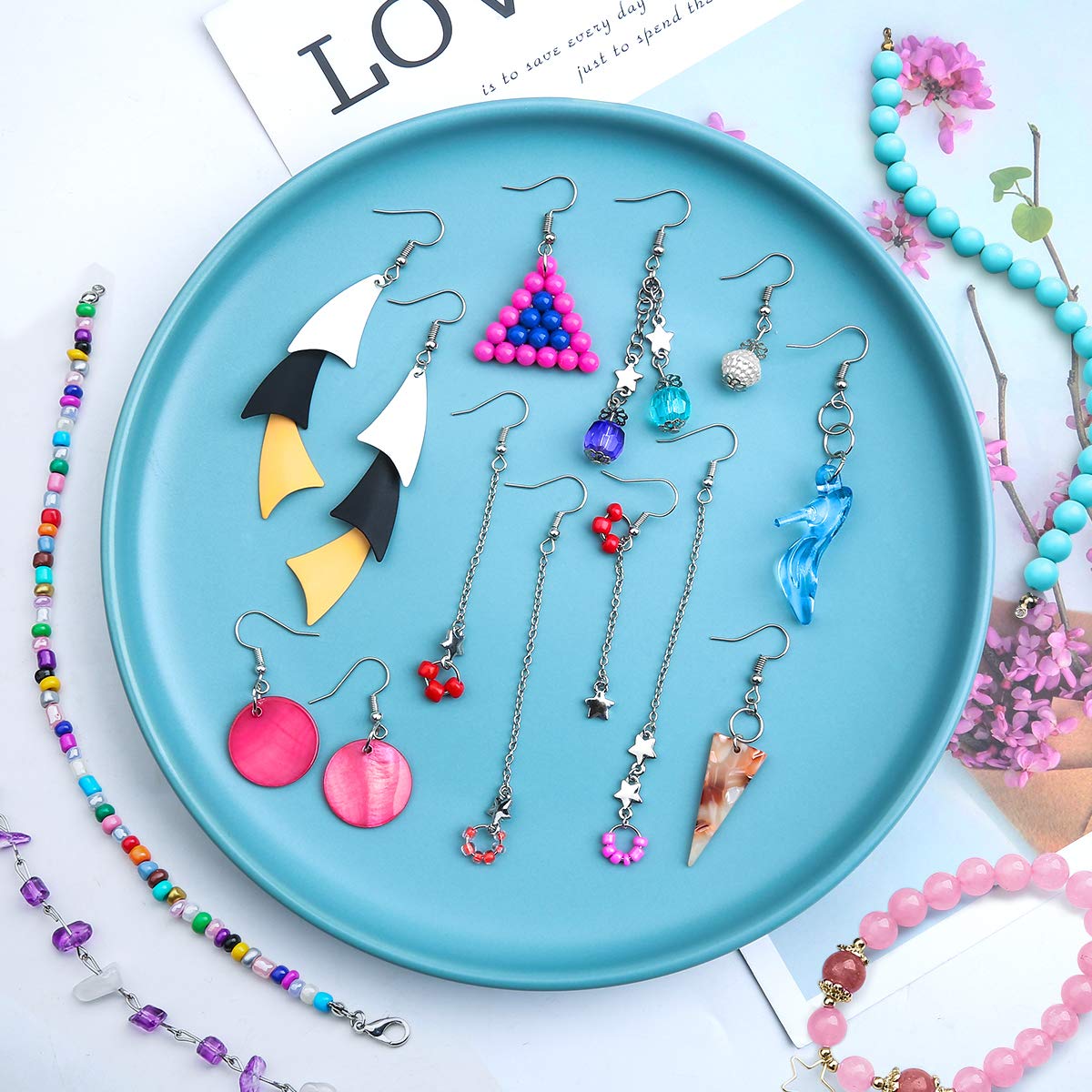 Kit Completo Per Creazione Gioielli Fai Da Te - 14 Attrezzi Professionali Per Bracciali E Orecchini - Foto 8