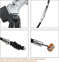 Vista 4 de Palanca de manillar izquierda de 7/8" y cable de embrague de 39" con adaptador, compatible con 50cc 70cc 90cc 110 cc 125cc SSR Apollo Tao Tao Dirt