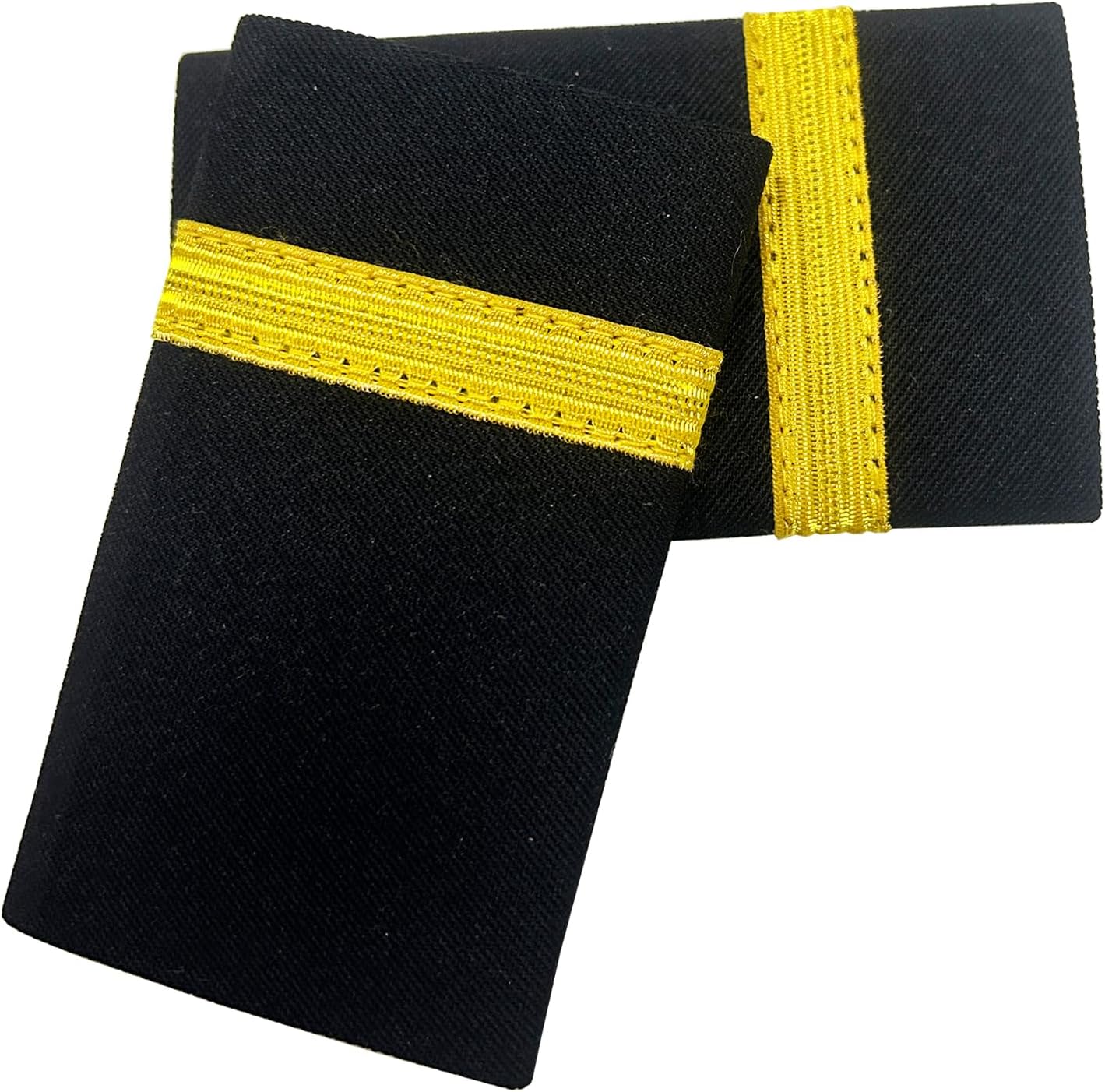 Professional Uniform Bars Airline Pilot Epaulets Aviators Epaulets Captain Shoulder Boards For Cosplay (Gold, One-Bar)