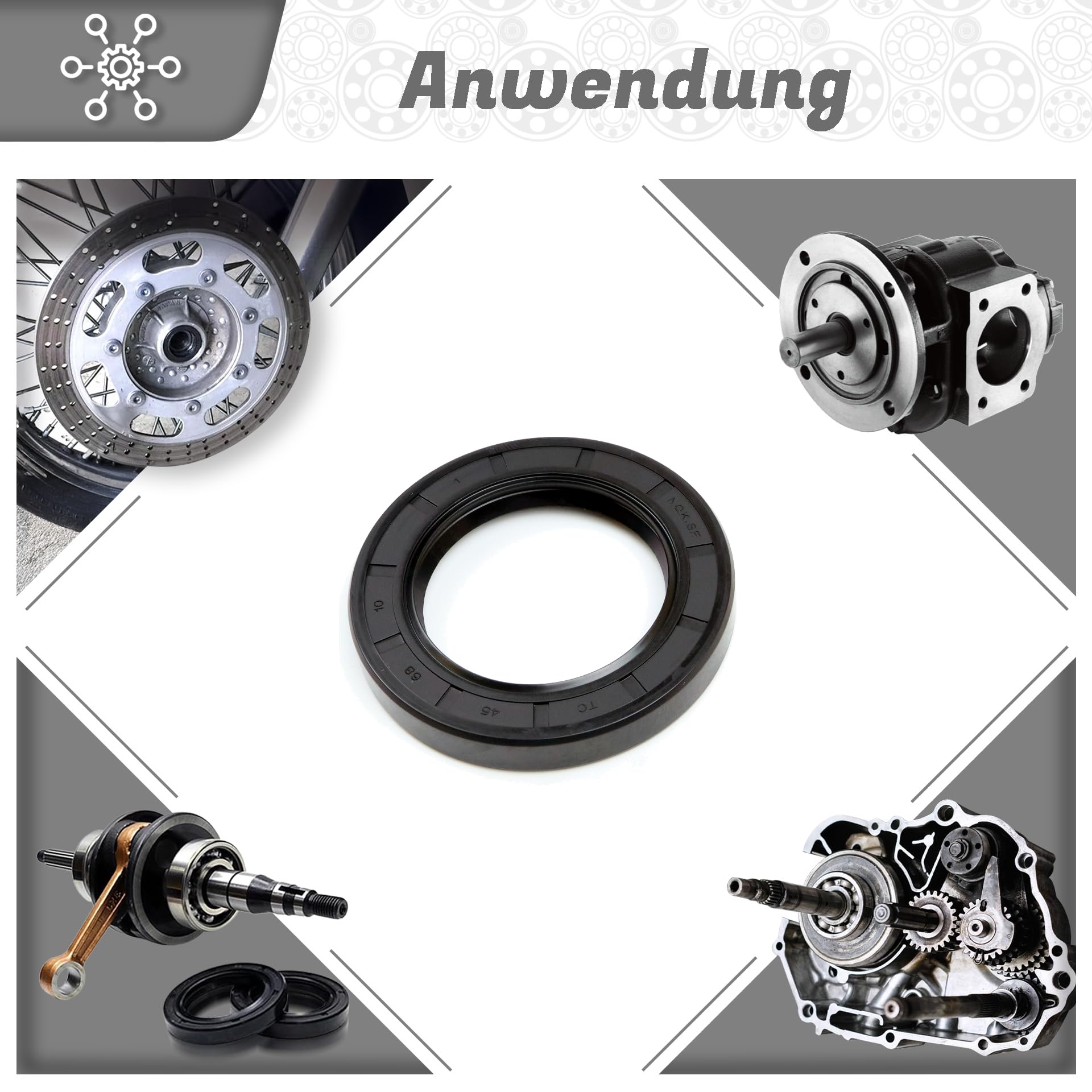 5x Wellendichtringe AO 22x32x8 Mm – NBR Simmerringe, ölbeständig Von -30°C Bis +120 5x Wellendichtringe AO 22x32x8 Mm – NBR Simmerringe, ölbeständig Von -30°C Bis +120