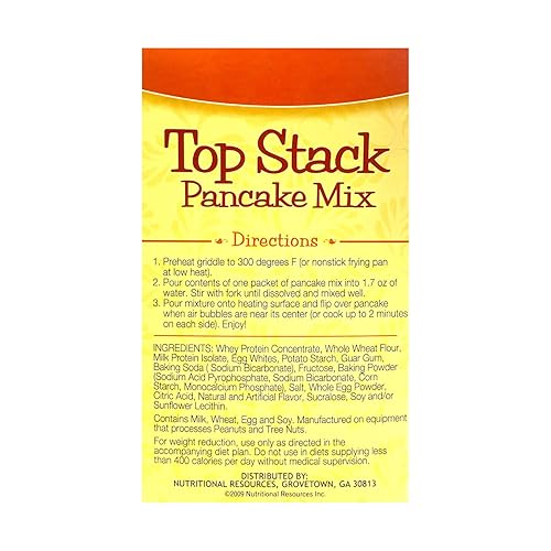Miniatura 3 de HealthyWise - Mezcla de panqueques alta en proteínas, 0.51 onzas de proteína, baja en carbohidratos, baja en calorías, baja en azúcar, comida de