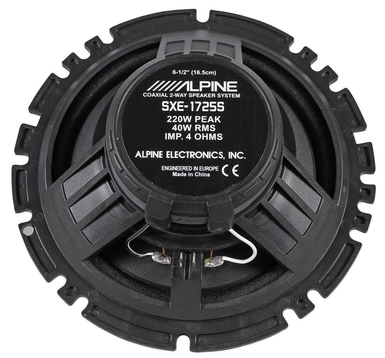 Kit 4 Casse ALPINE SXE-1725S + SXE-1725S per VW Golf VI VII, VW New Beetle (No Cabriolet) fino al 2010, VW Polo dal 2009 in poi da 165mm con 2 Supporti Anteriori, 2 Posteriori e 4 Connettori