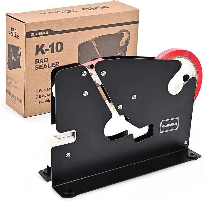 Olaismln Tape Bag Sealer with Trimmer, BuiltIn Sharper