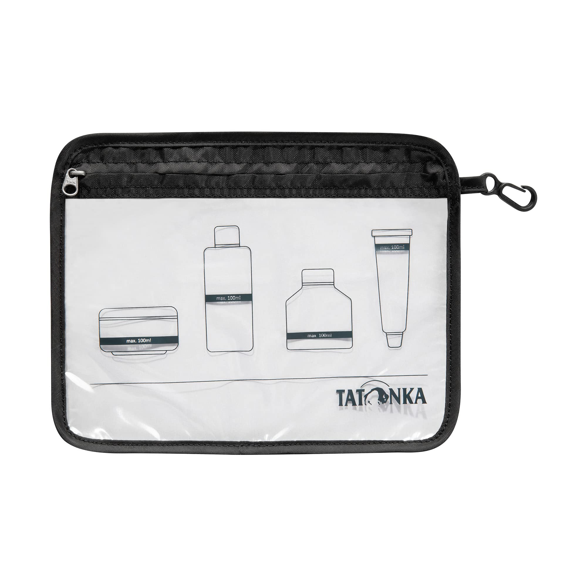 Tatonka Unisex - Adult Zip Flight Bag A5 Bag, Black, 22 x 18 cm