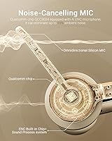 Vista 3 de JIAMQISHI Auriculares Inalámbricos con Cancelación de Ruido AI y Micrófono Bluetooth - Auriculares Bluetooth V5.2 con Dongle USB y Micrófono