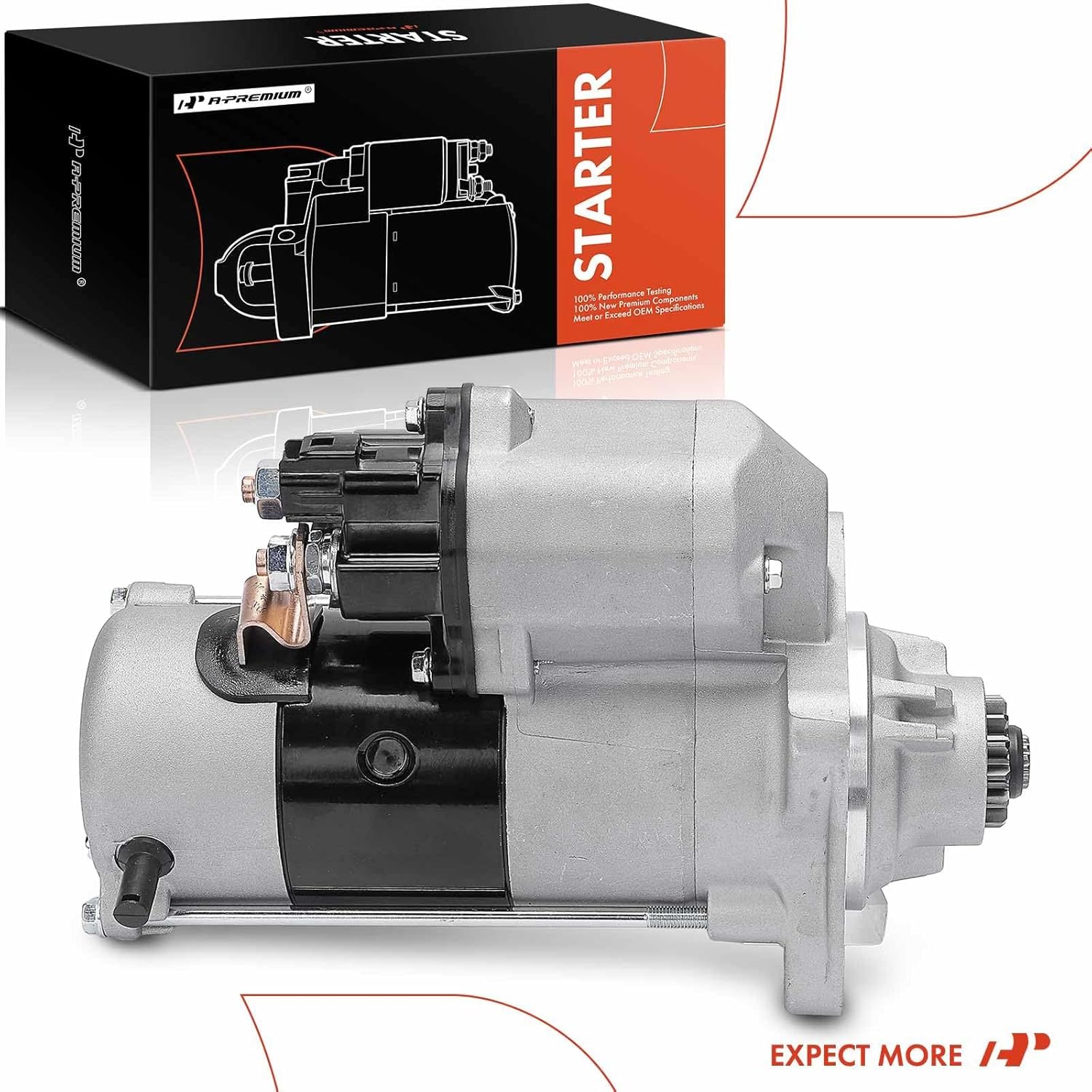 A-Premium Starter Motor Compatible with Ram 2500 2011-2019, 3500 2011-2018, 4500 2011-2018, 5500 2011-2018 & Ram 2500 3500 2007-2010, Ram 4500 5500 2008-2010, 5.9L 6.7L, 12V 3.0KW 13-Teeth Clockwise