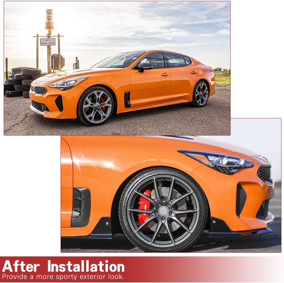 Carbon Fiber Side Fender Vent for Kia Stinger 2018-2023 Side Fender Cover Air Intake Scoop Cover Trim Factory Outlet