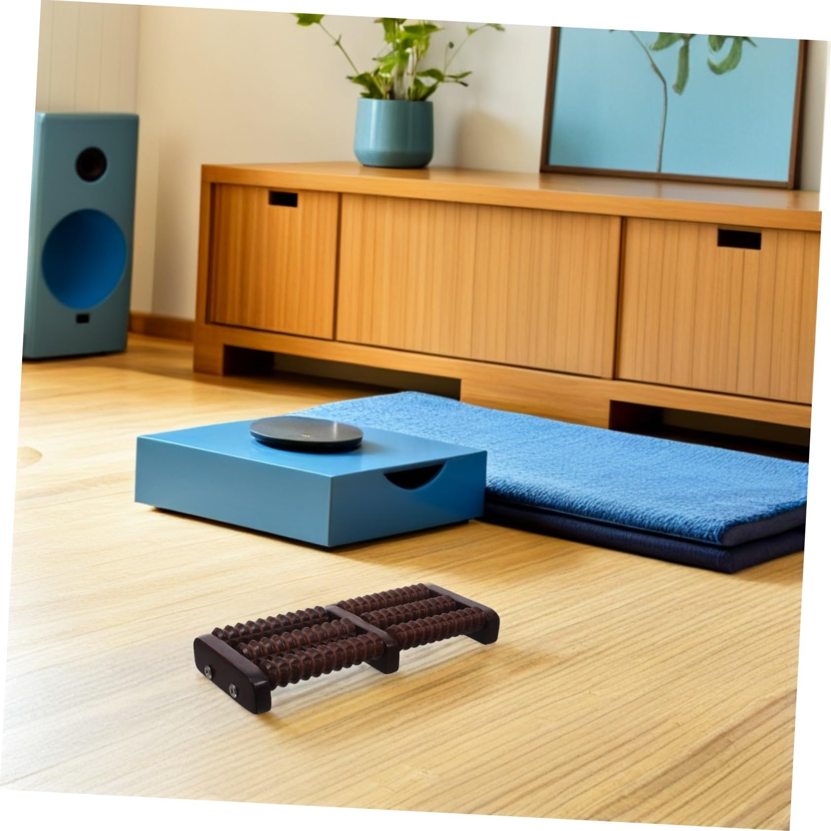 Rodillo de Masaje para Pies de Madera Masaje Profundo sin Ruido Portátil para Relajación Muscular para Adultos Mayores Uso Casa y Oficina