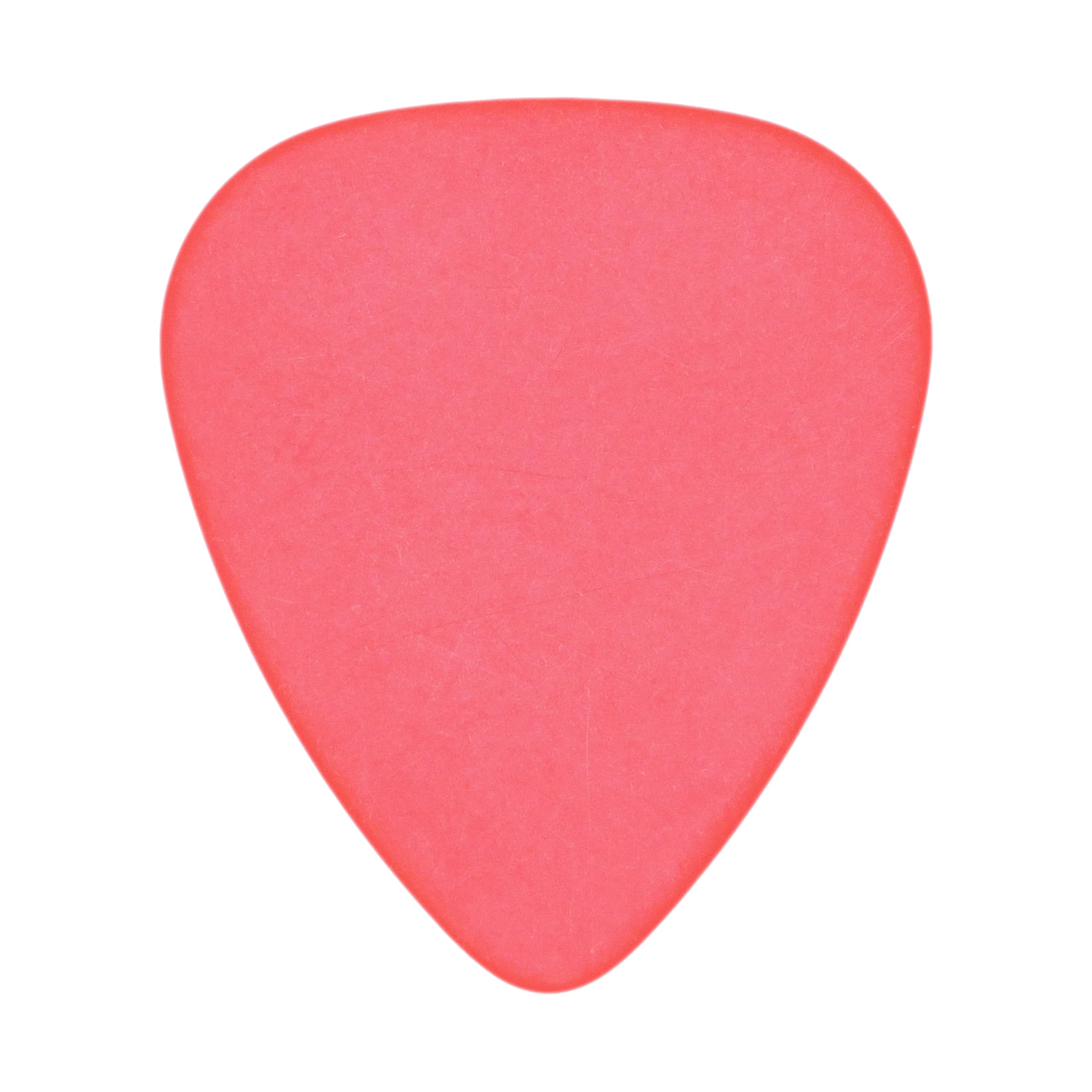 Delrin Red Guitar Or Bass Pick - 0.60 mm Medium Light Gauge - 351 Shape - 6 Pack