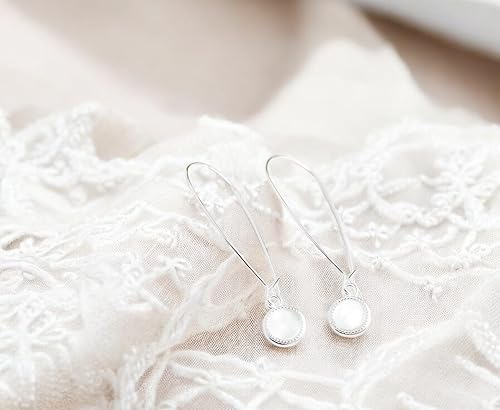 Miniatura 15 de Bottled Up Designs Handmade Long Drop Earrings, Sterling Silver, Eco Friendly, Recycled Vintage Bottles, Made in USA, Birthday Gifts, Mothers Day