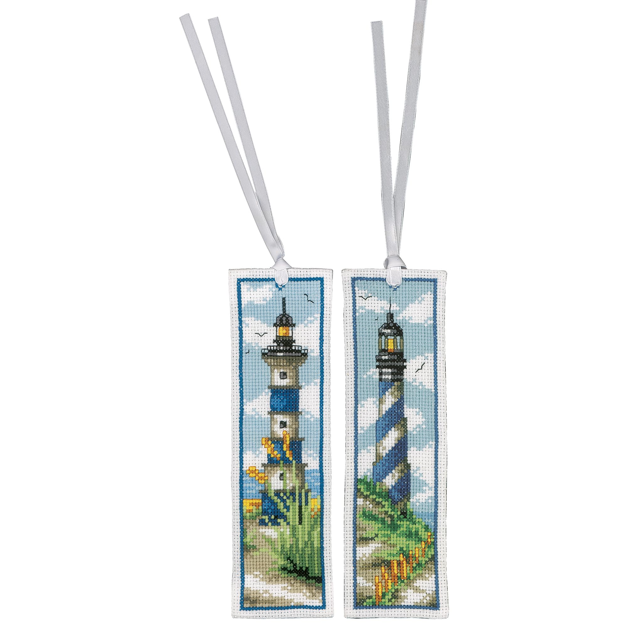 Vervaco Lighthouses Counted Cross Stitch Bookmark Kit - set of 2 designs