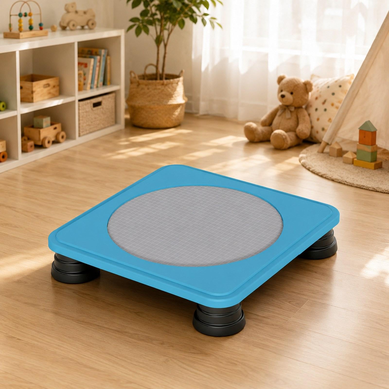 F Fityle Mini Trampolino per Bambini, Letto Elastico, Divertente Giocattolo Multiuso per Saltare, Letto Elastico per Bambini per Fitness, Esercizio e