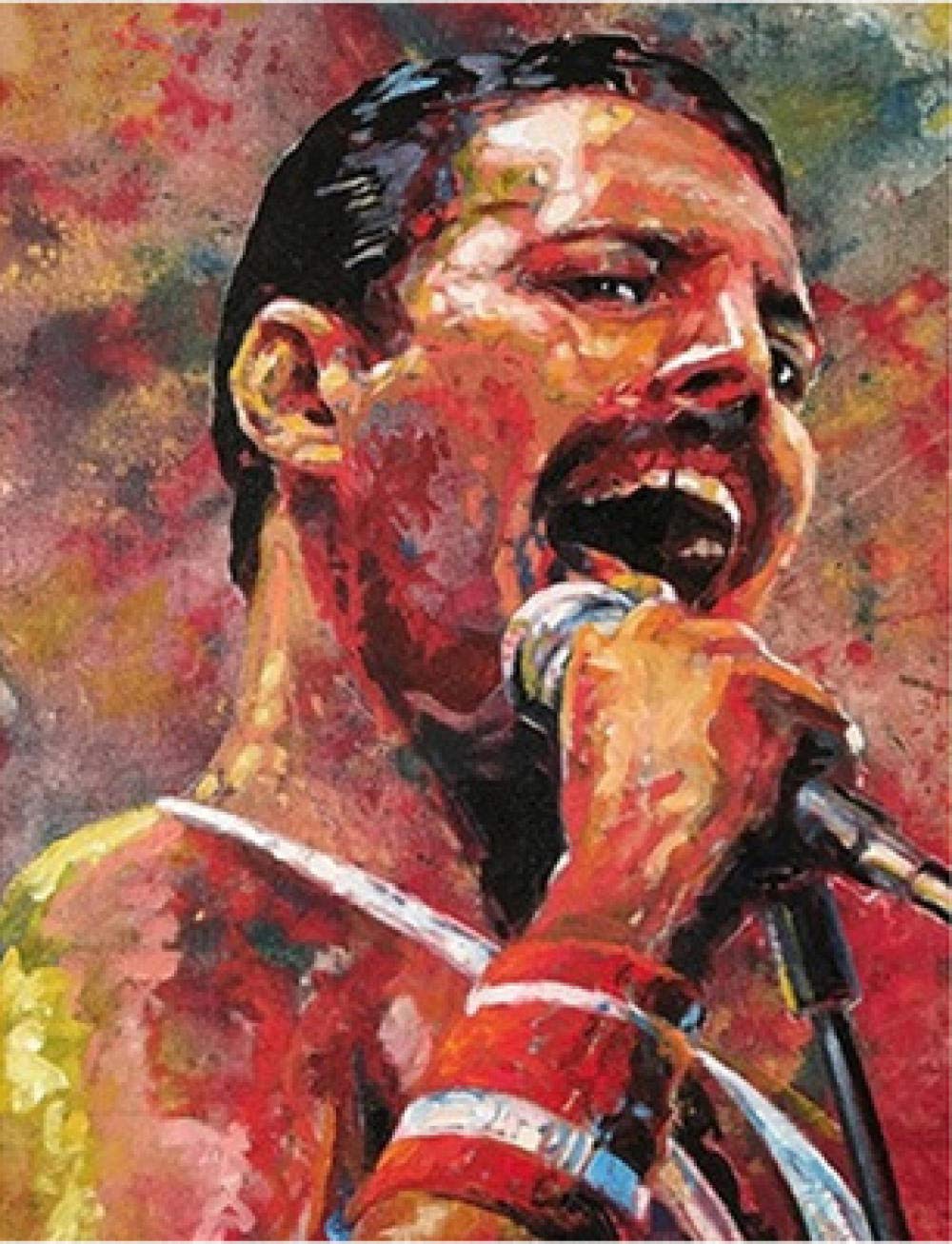 Peinture diamant chanteur 45x60cm pour décorer un salon de musique