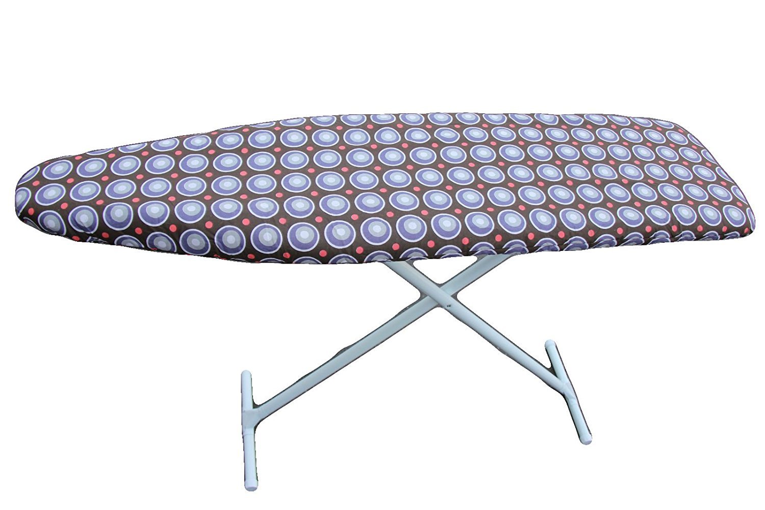 J&J Home fashion Classic Heavy Use Ironing Board Cover with 2-Layer Pad-Brown Circle 1/2inch Thickness