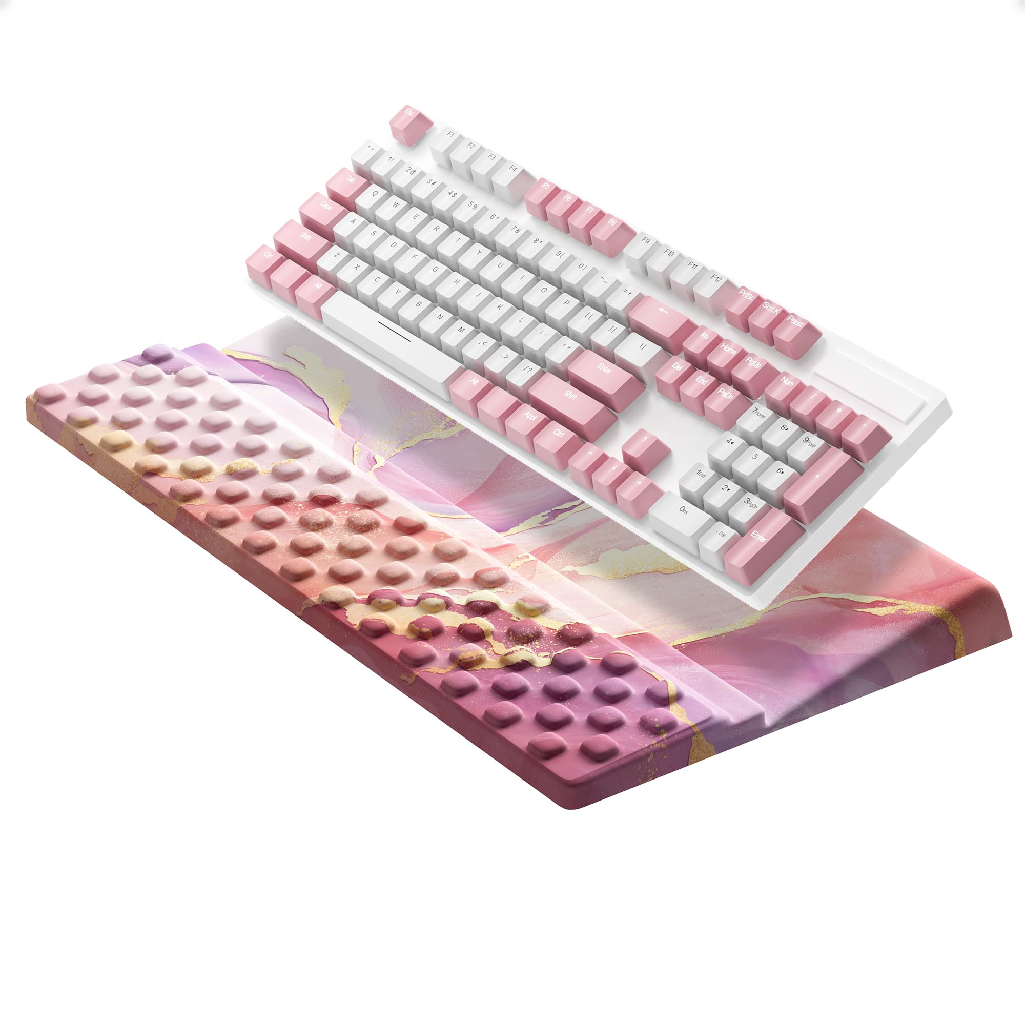 Ospelelf Keyboard Wrist Rest Comfortable Ergonomic Keyboard Stand Riser Holder for Office Home