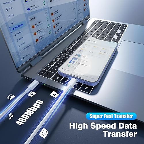 Miniatura 5 de Cable USB C a USB C, Carga Rápida de 240W 333 Pies Paquete de 3 Cable Cargador Tipo C, Cable Cargador de Teléfono USB C para iPhone 17 16 15 Pro Max