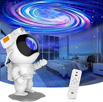 Star Projector Astronaut Galaxy Night Light with Remote