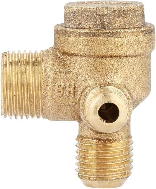 Brass Air Compressor Check Valve Male Thread 90 Degree Normal Pressure Spare Parts 20 * 14 * 10mm