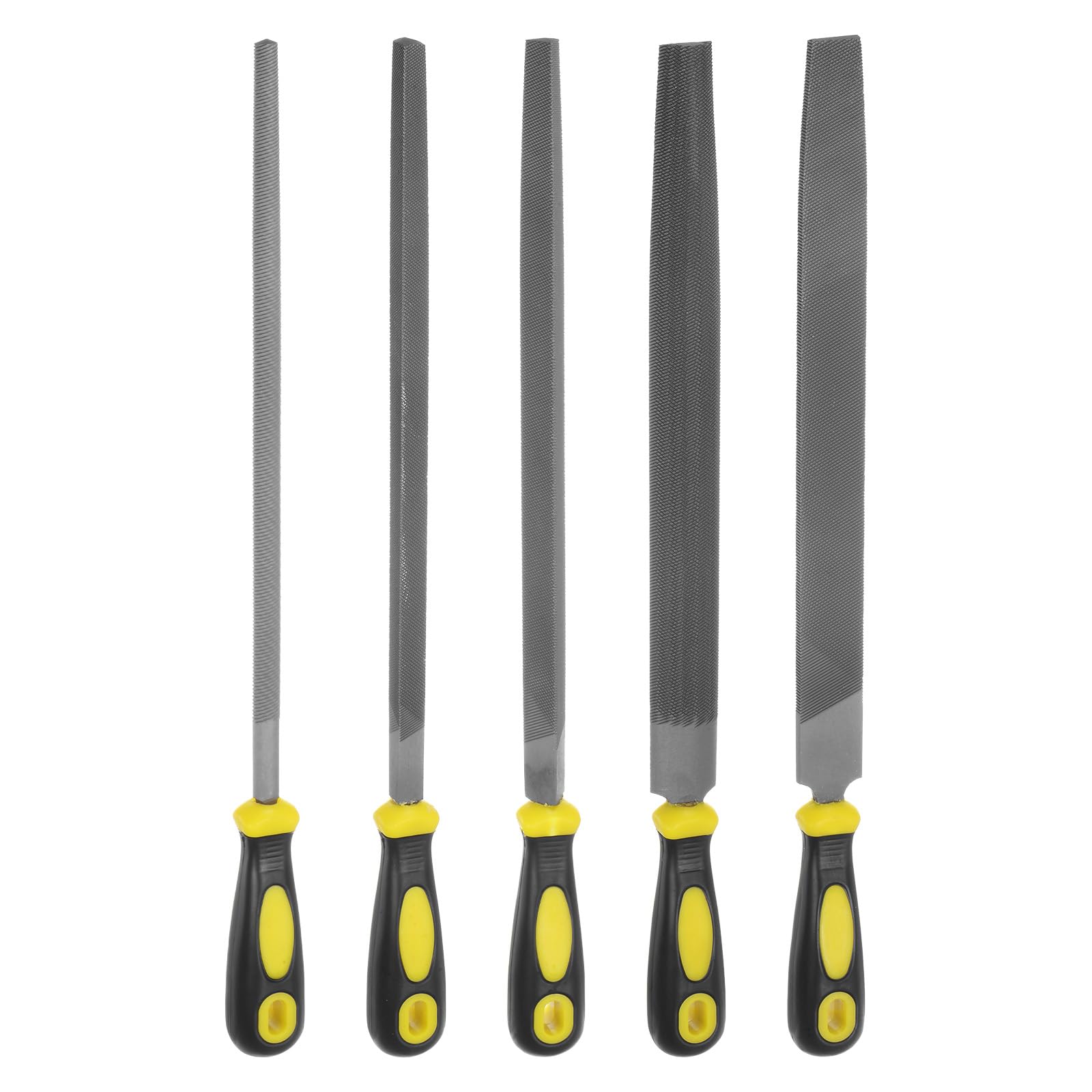 Set Di 5 Lime In Metallo Quarkzman - Acciaio Al Carbonio Temperato, Taglio Medio, Forme Diverse Per Lavori Di Precisione