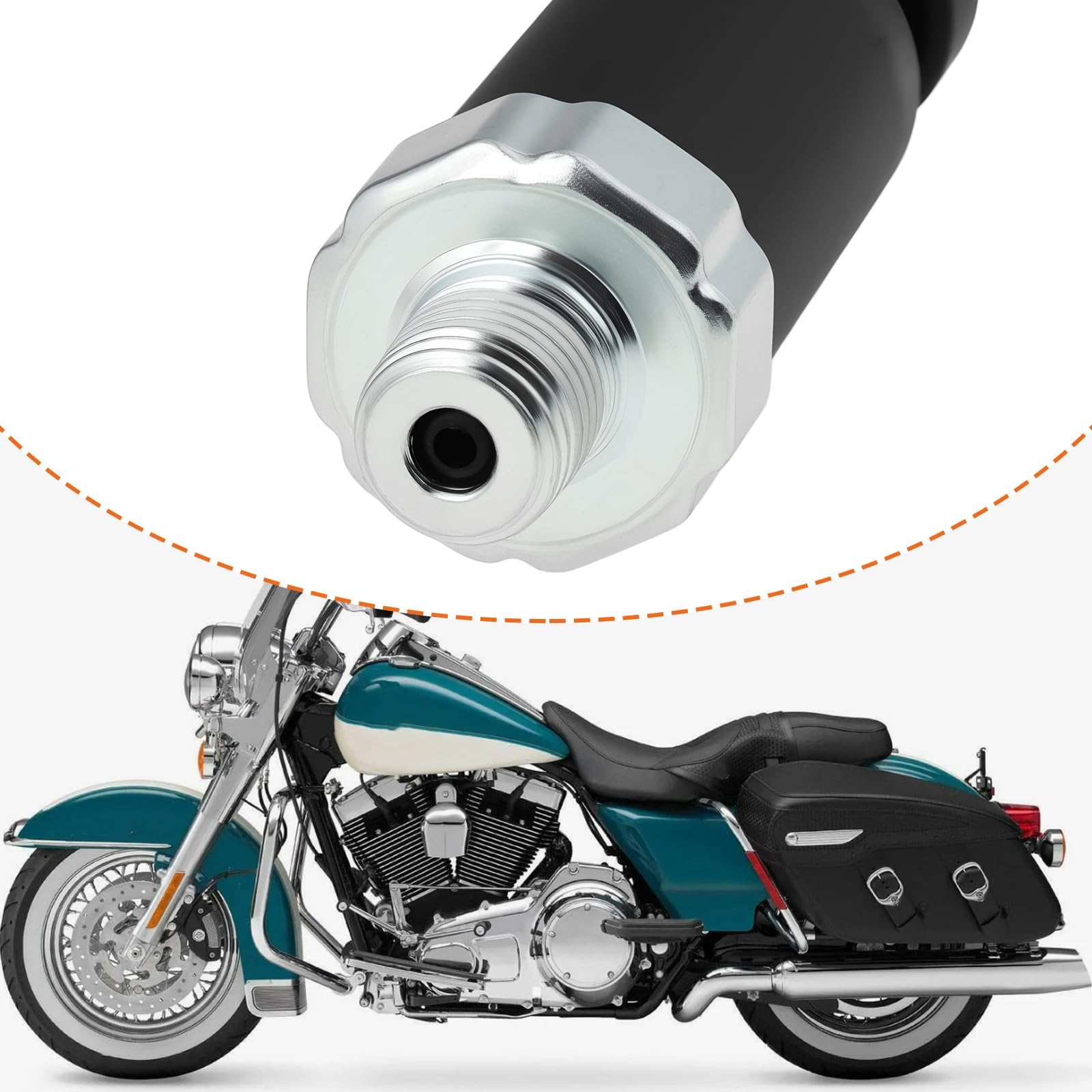 Interruttore sensore pressione olio 74438-99 7443899 compatibile con Ha-rley Flhr Electra Glide Road King 1999-2016