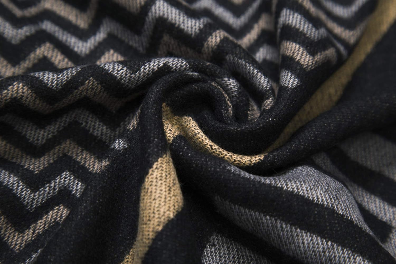 Urban CoCo Women's Printed Tassel Open front Poncho Cape Cardigan Wrap Shawl - Image 2