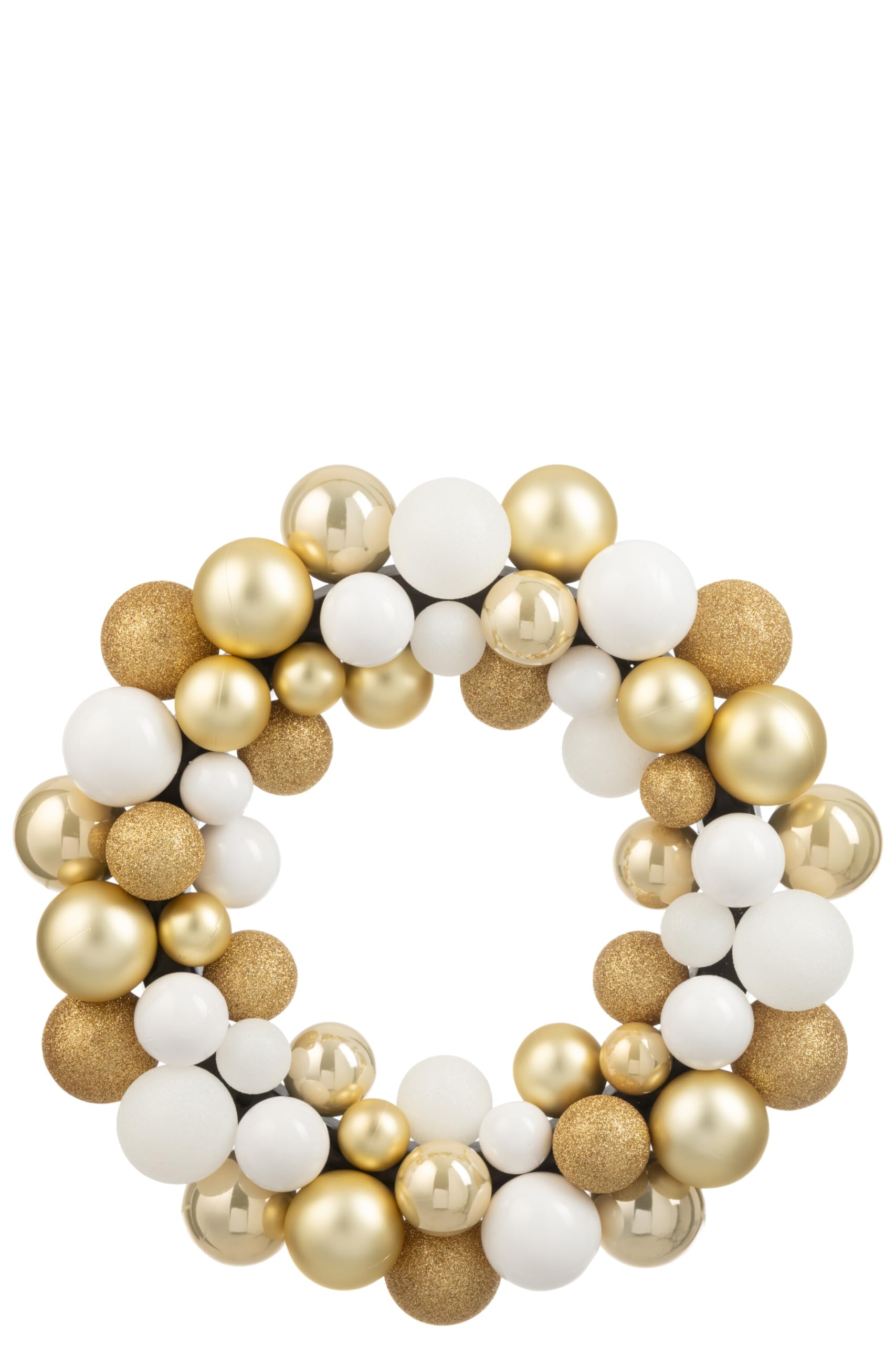 Couronne boules de Noël J-Line pour illuminer votre table de fête