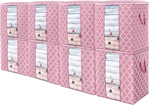 Miniatura 35 de WISELIFE Bolsas de almacenamiento, paquete de 4 unidades, 100 L, contenedores grandes de organización y almacenamiento de mantas y ropa