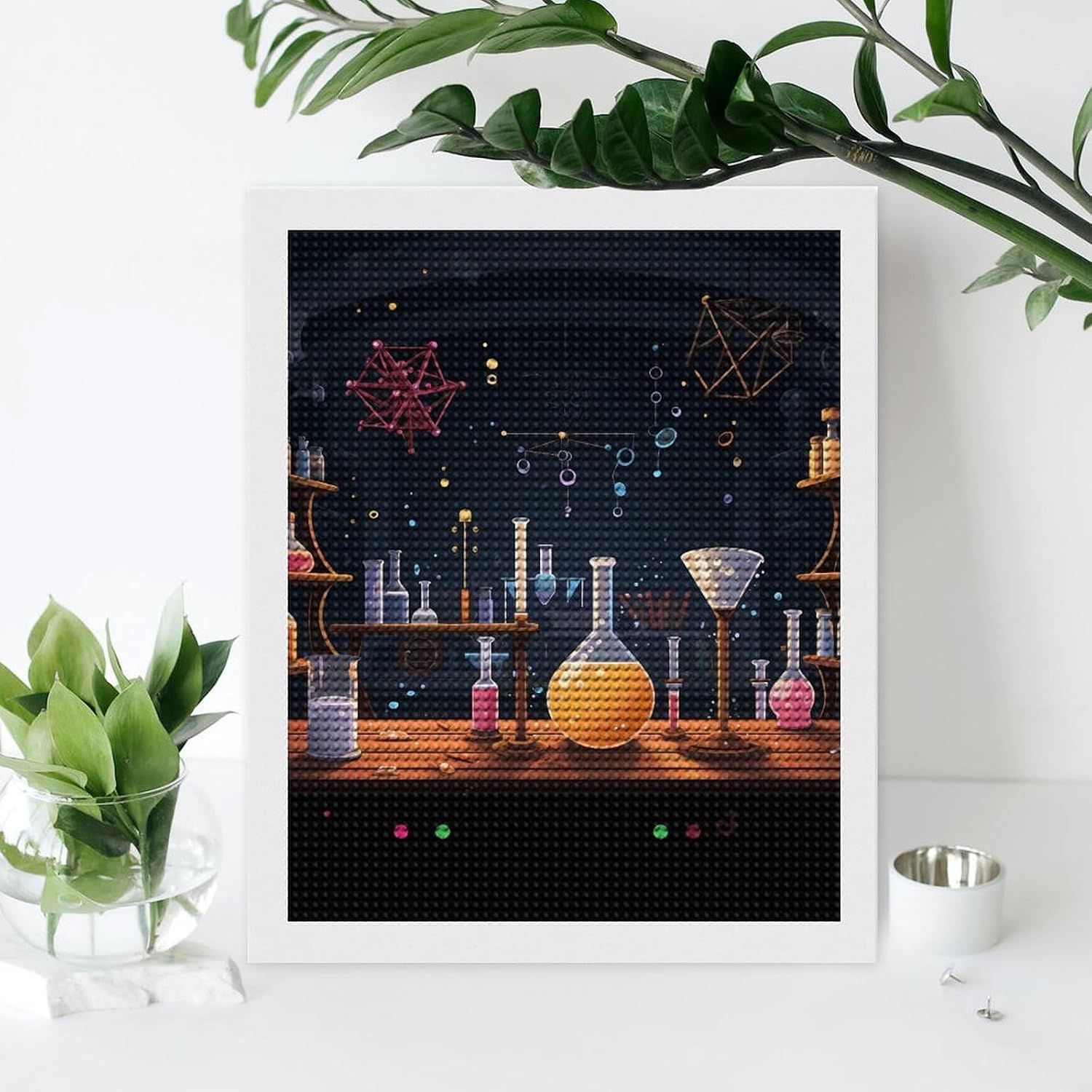 CSGJMYGS Science Party Full Round Drill Paint by Diamond, Dot Gem Art image 4