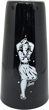 Sailor Jerry Professional Boston Style Cocktail Shaker, Black with Retro Design, Bar Equipment