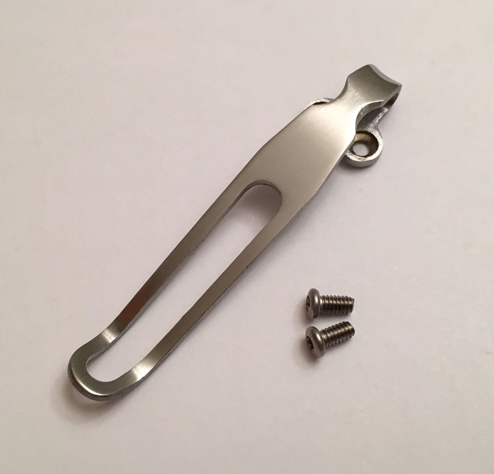 Custom Titanium Deep Pocket Clip Compatible To Spyderco USA Japan Made Knives