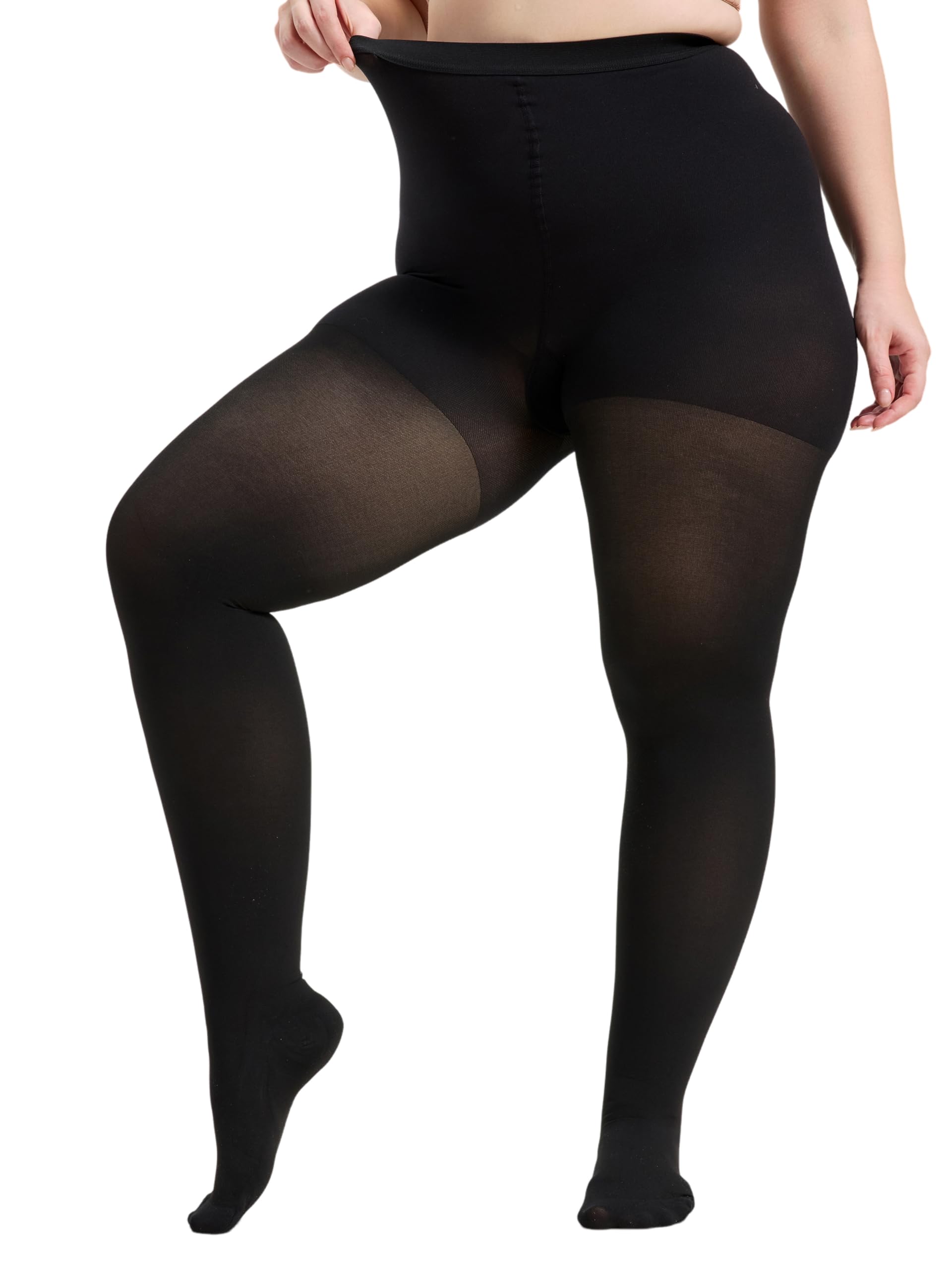 MGANG Plus Size Medical Compression Tights 20-30 mmHg for Varicose Veins