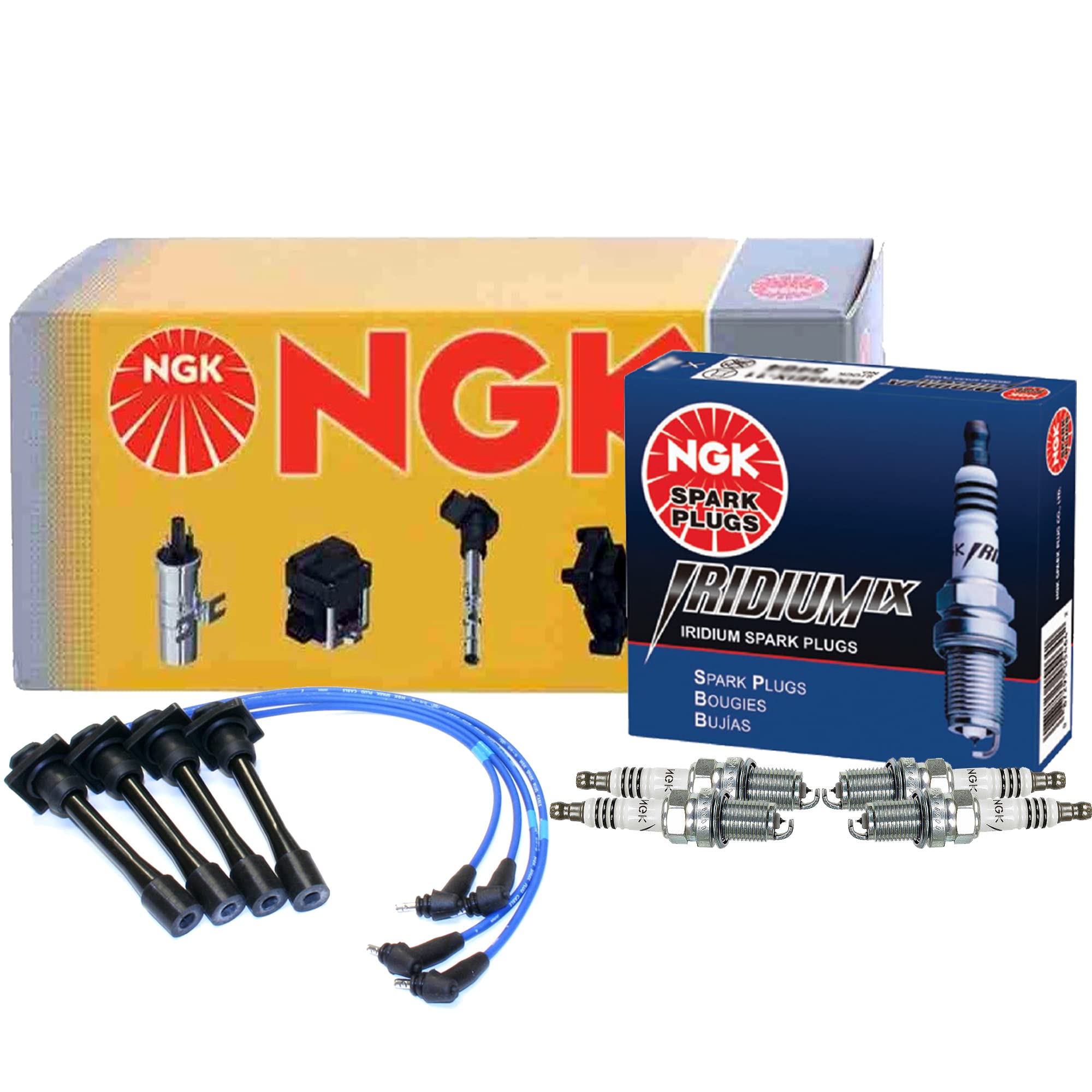 Amazon.com: NGK Wire 4 Iridium IX Platinum Spark Plugs Kit For