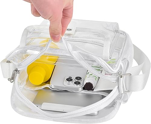 Miniatura 6 de SPODEARS Bolsa transparente aprobada para estadios, bolsa transparente para conciertos, festivales, deportes, eventos, eventos