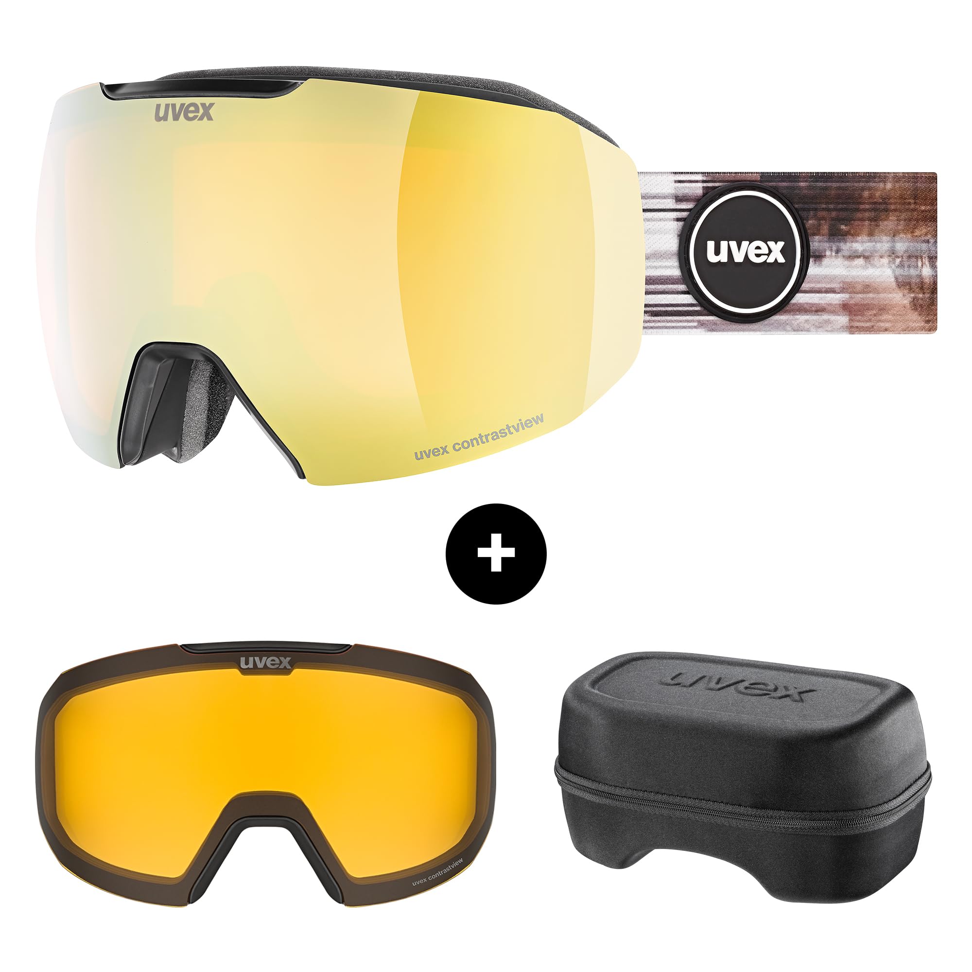 Uvex Epic ATTRACT - Maschera da sci con lenti intercambiabili, per sci/snowboard/tour, unisex, per ragazzi