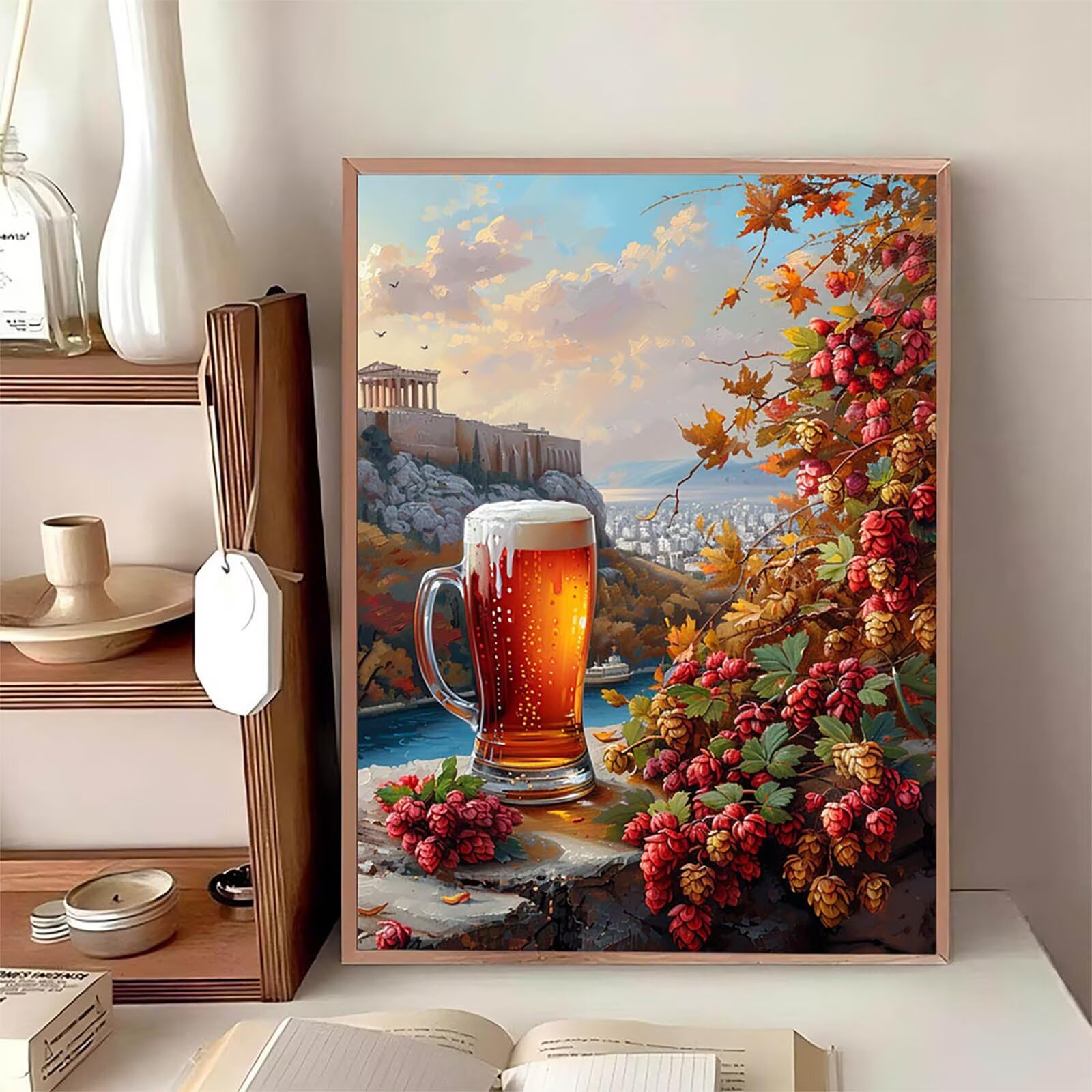 Amazon.co.jp: ダイヤモンドアート キット ビール, 5D ダイヤモンド