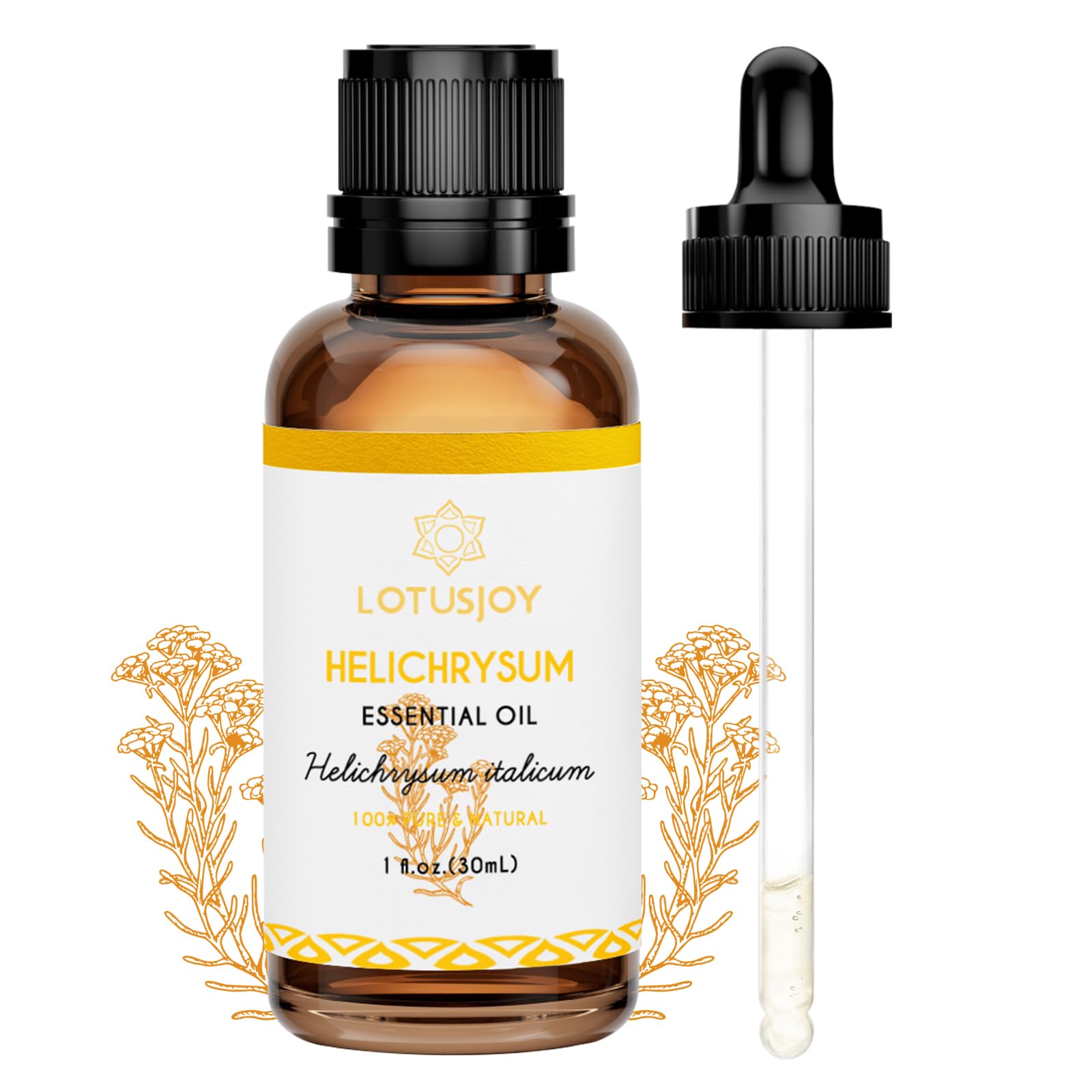Helichrysum Essential Oil, for Bruising, Skin, 1 Oz