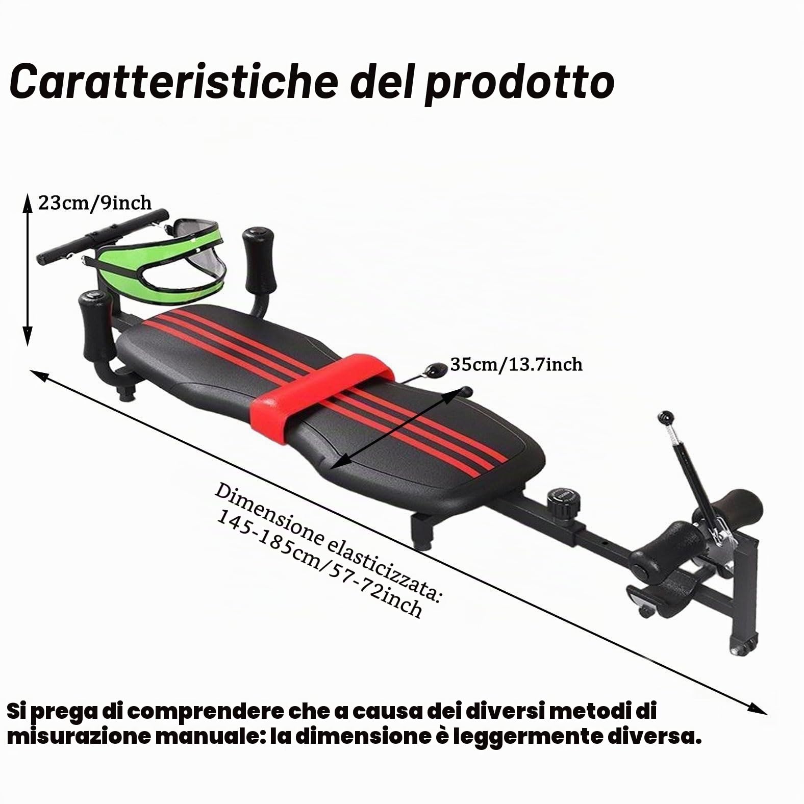 Panca per Allungare la Schiena, Neck Stretch Traction Table, Panca per barella, per Allungamento della Schiena con Trazione Cervicale, Stretching e Rilassamento del Corpo