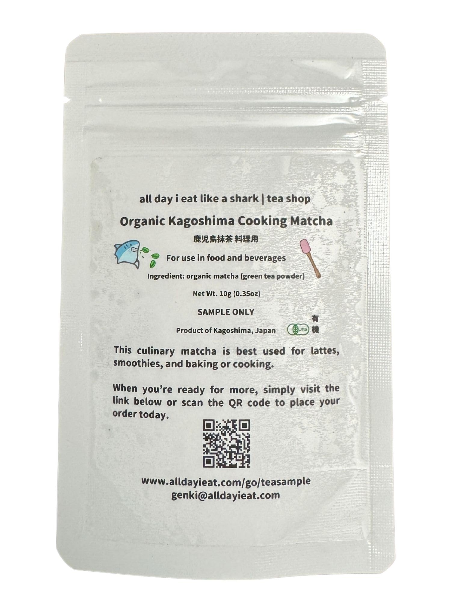 Kagoshimas Finest Organic Cooking Matcha - JAS Certified Culinary Grade No-additives Authentic Japanese Origin 100 Pure matcha powder