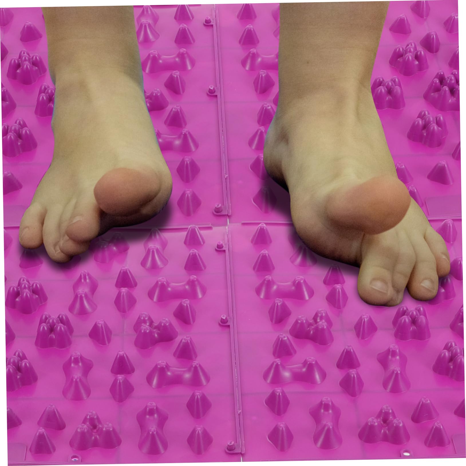 Plaque de Massage des Pieds 4 Pièces en Tpe, Tapis D'acupuncture