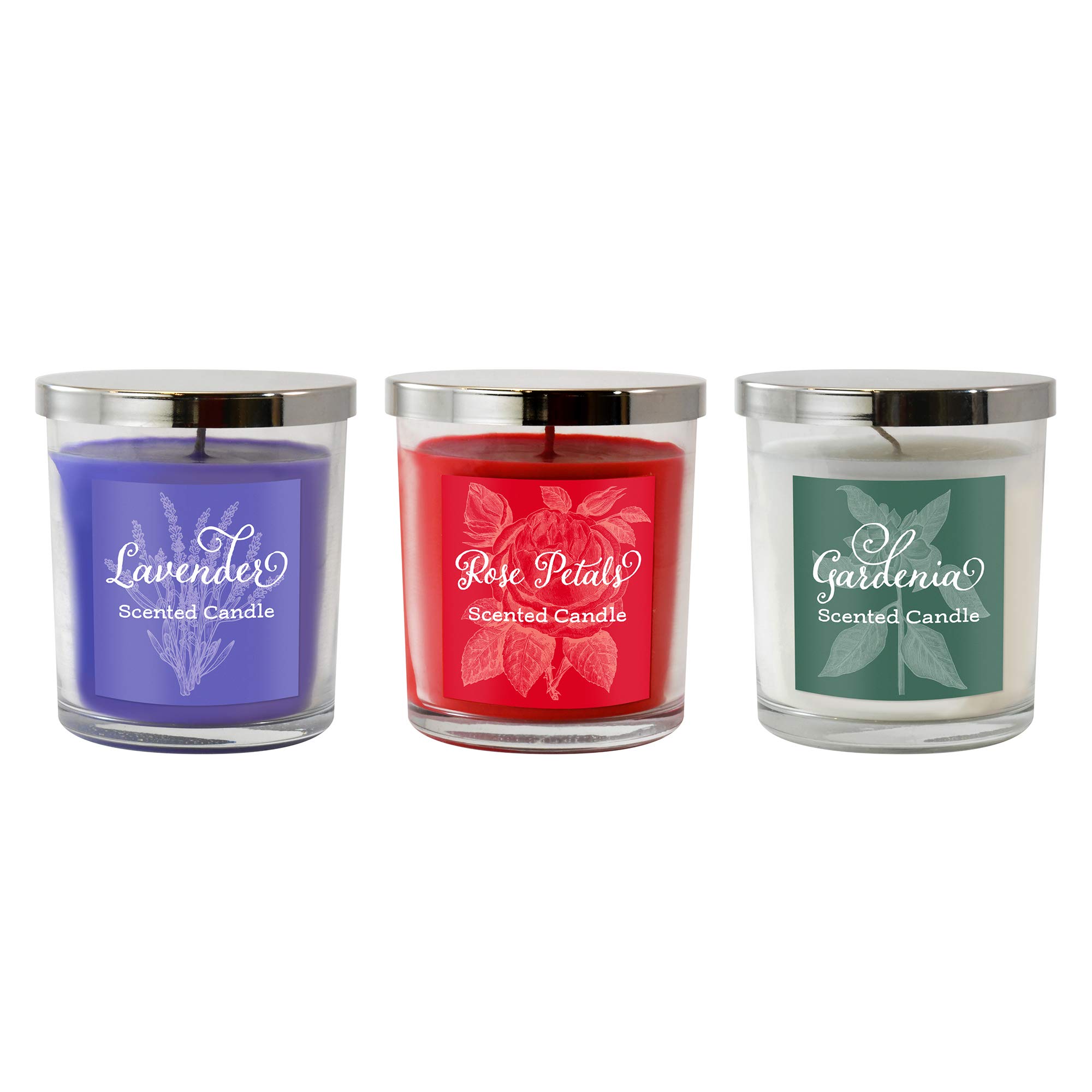 LumaBase Luminarias Party Festival Scented Candles 18oz Floral 3 Count