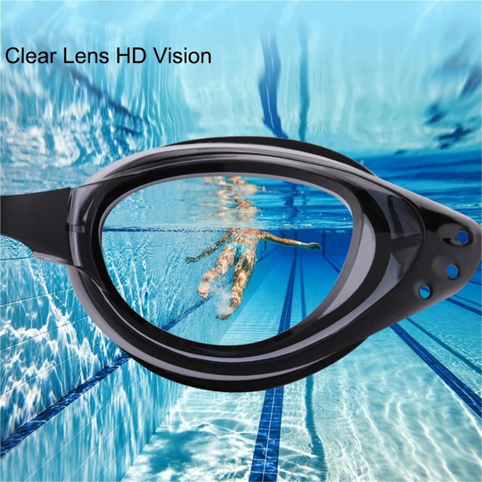 Gafas de natación con revestimiento for hombre y mujer Para Deportes | Gafas impermeables for deportes acuáticos, gafas protectoras antiniebla for piscina