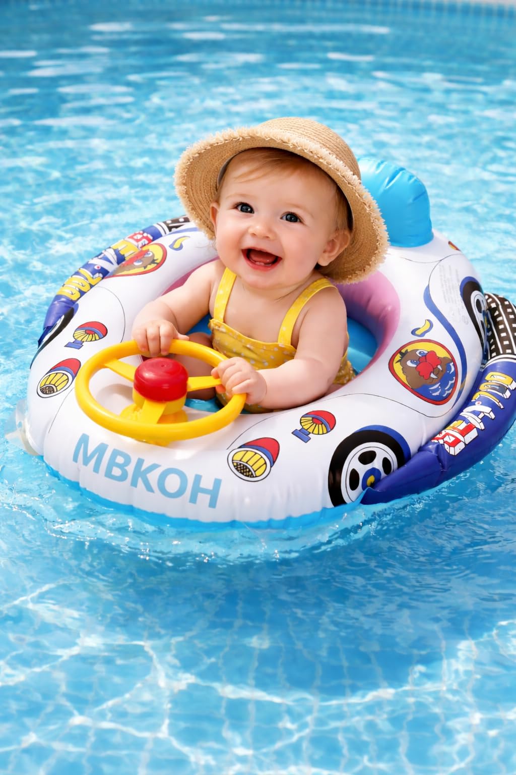 Swimming Tube for Kids, Inflatable Swim Ring, Baby Pool Float, Toddler Swim Tube, Kids Water Toy, Summer Beach Accessory, Safe Swim Ring, Durable Swimming Float (CAR)-image-41